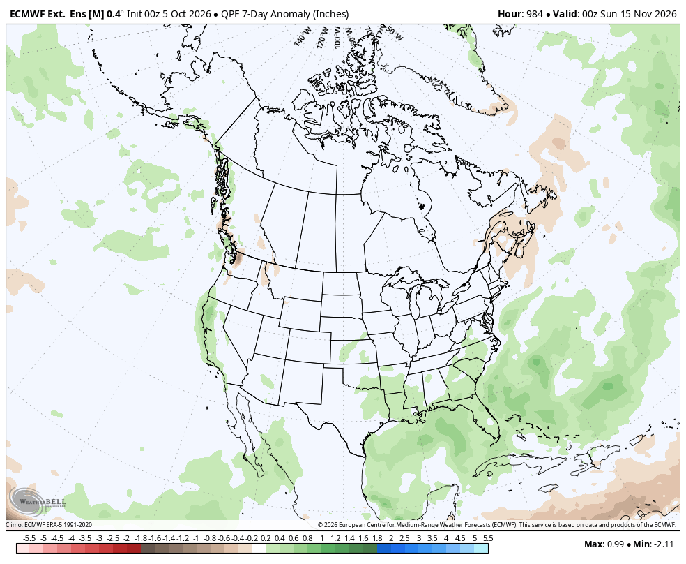 Euro Weeklies showing some signal for early-mid november